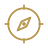 Compass icon for relevant personal guidance