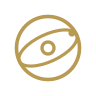 Planetary orbit icon for astrology