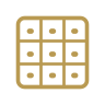 Number grid icon for numerology